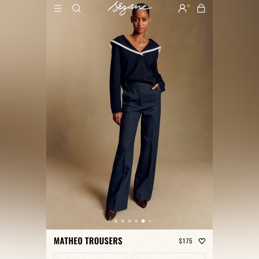 Navy Matheo Trousers